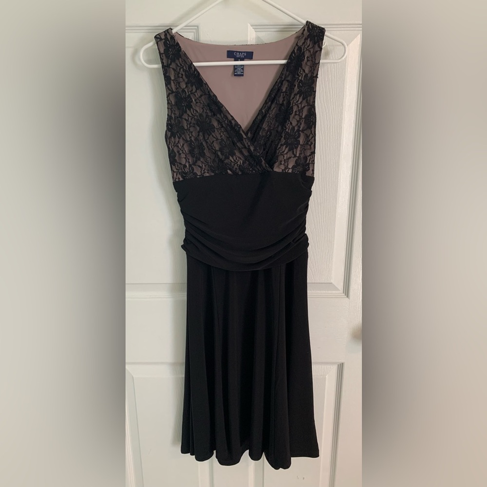 Black dress with lacy top